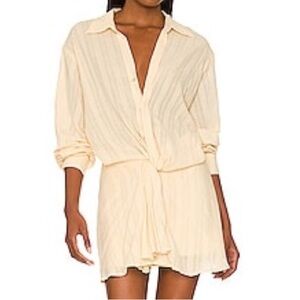 FREE PEOPLE - Tara Twist Mini Dress in Vanilla Cake